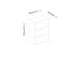image 4 of Wide 3 Shelf Tier Wooden Bookcase Cabinet Storage Shelving Display Shelves Unit | Multi | Oak | 1