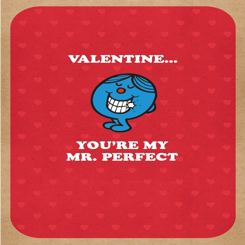 image 1 of Mr Men & Little Miss 'Mr Perfect' Valentine's Day Card