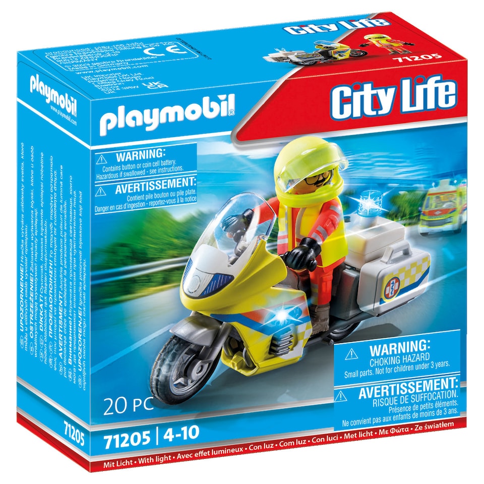 image 1 of Rescue Motorcycle with Flashing Light