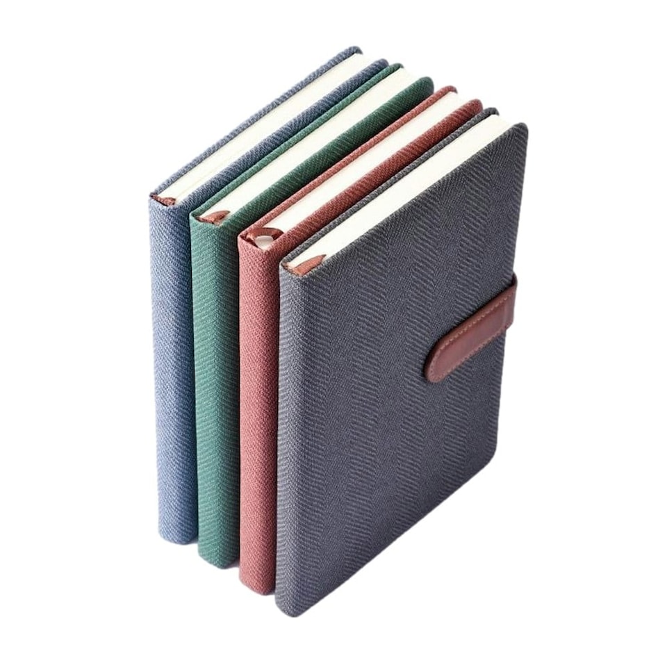 image 1 of Single A5 96 Sheets Ruled PU Leather Hardcover Notebook