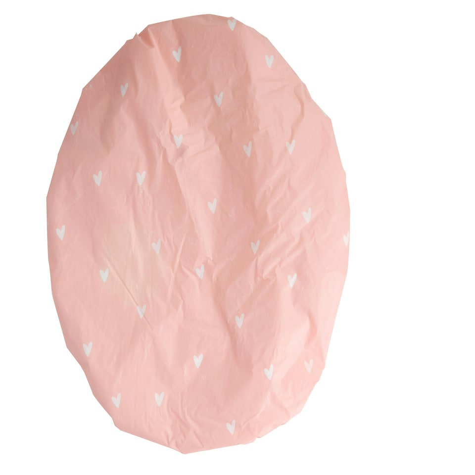 image 1 of Brushworks Reversible Shower Cap - Heart Pattern