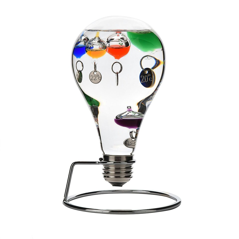 image 1 of Wm.Widdop Light Bulb Galileo on Metal Stand 18cm