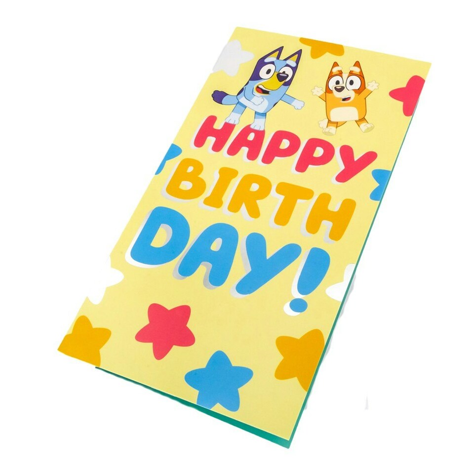 Bluey Let´s Have Fun Birthday Card - Multicoloured - One Size