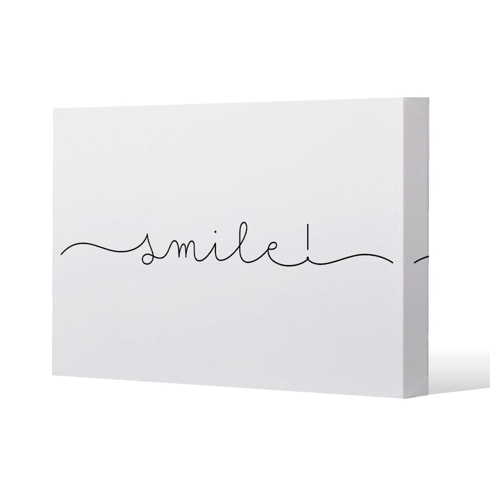image 1 of Text Smile (Canvas Print)