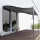 image 2 of Outsunny 3 x 3m Pergola Gazebo Metal Frame Elegant Scrolling WeatherResistant Canopy Sun Rain Shade Garden Outdoor Shelter, Grey