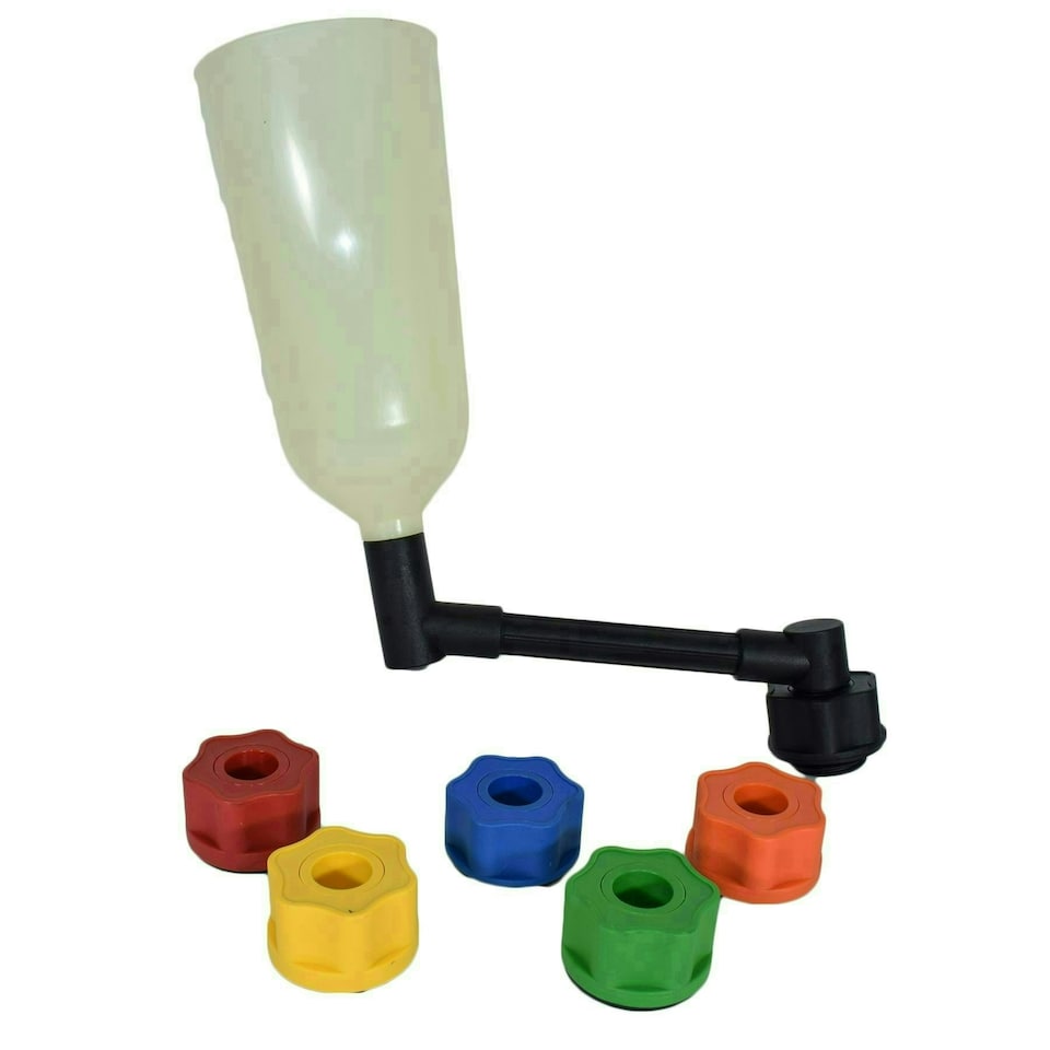 image 1 of Engine Oil Filler Set Funnel And Adaptors 8pc Set For BMW Audi Ford Mercedes