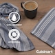 image 4 of Cuisinart Fouta Tea Towels, 2 Piece Set, Blue Stripes