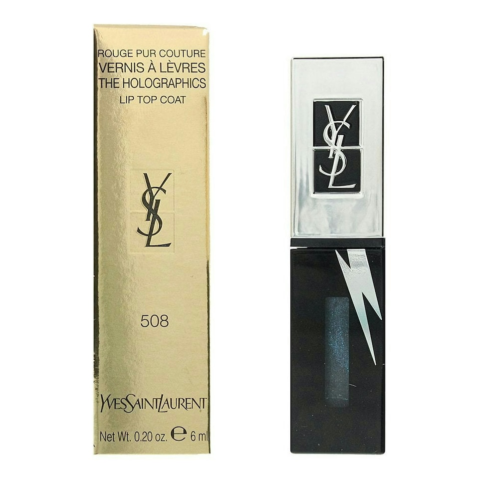 YSL The Holographics 508 Black Liquid Lipstick - Glossy Stain 6ml