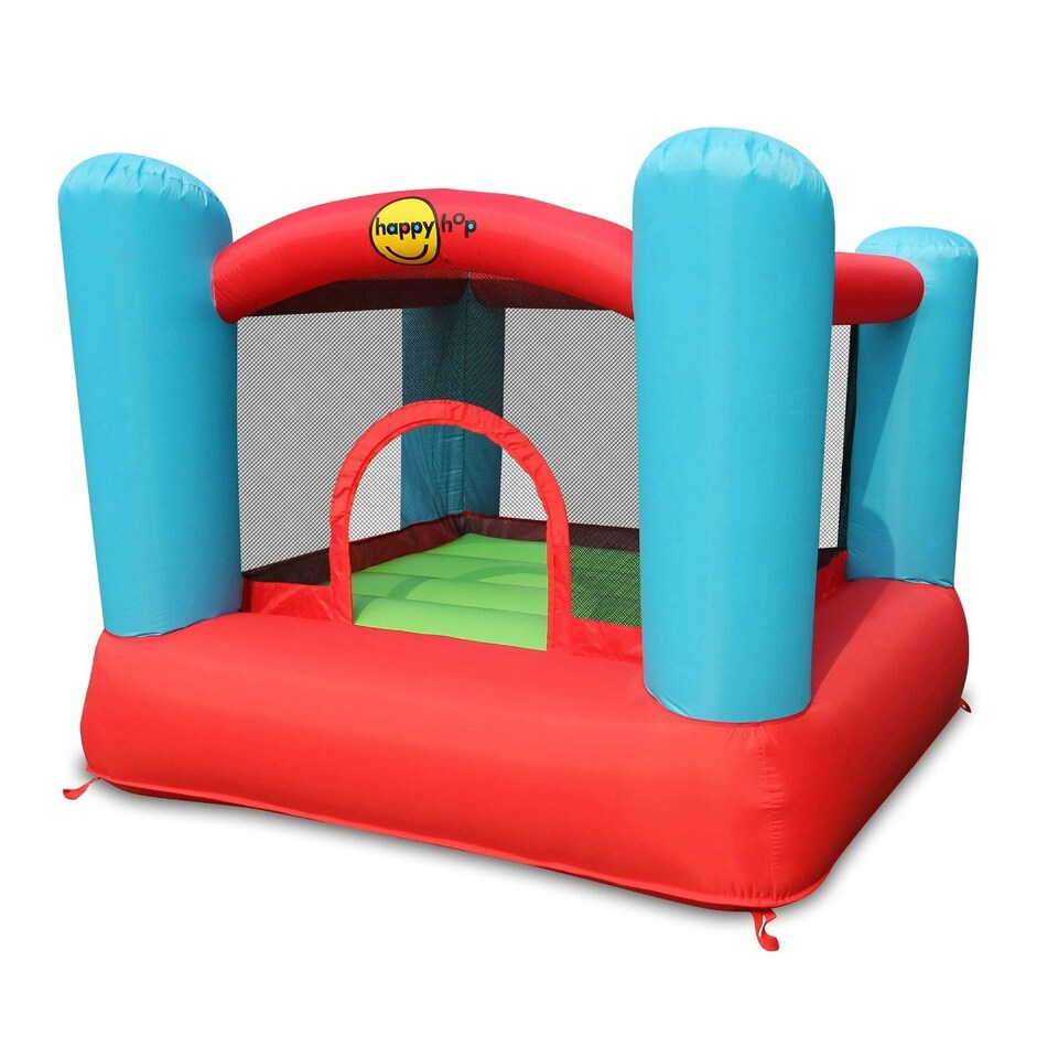 image 1 of Happy Hop Bouncy Castle with Safety Enclosure