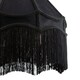 image 3 of Traditional Victorian Empire 40cm Lamp Shade in Jet Black with Tassels Black