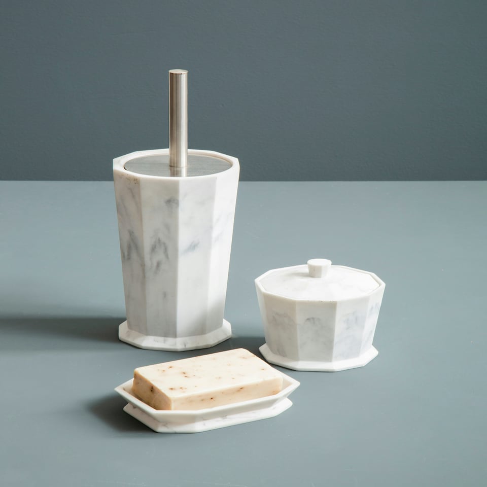 image 1 of Riviera Grey Cotton Jar