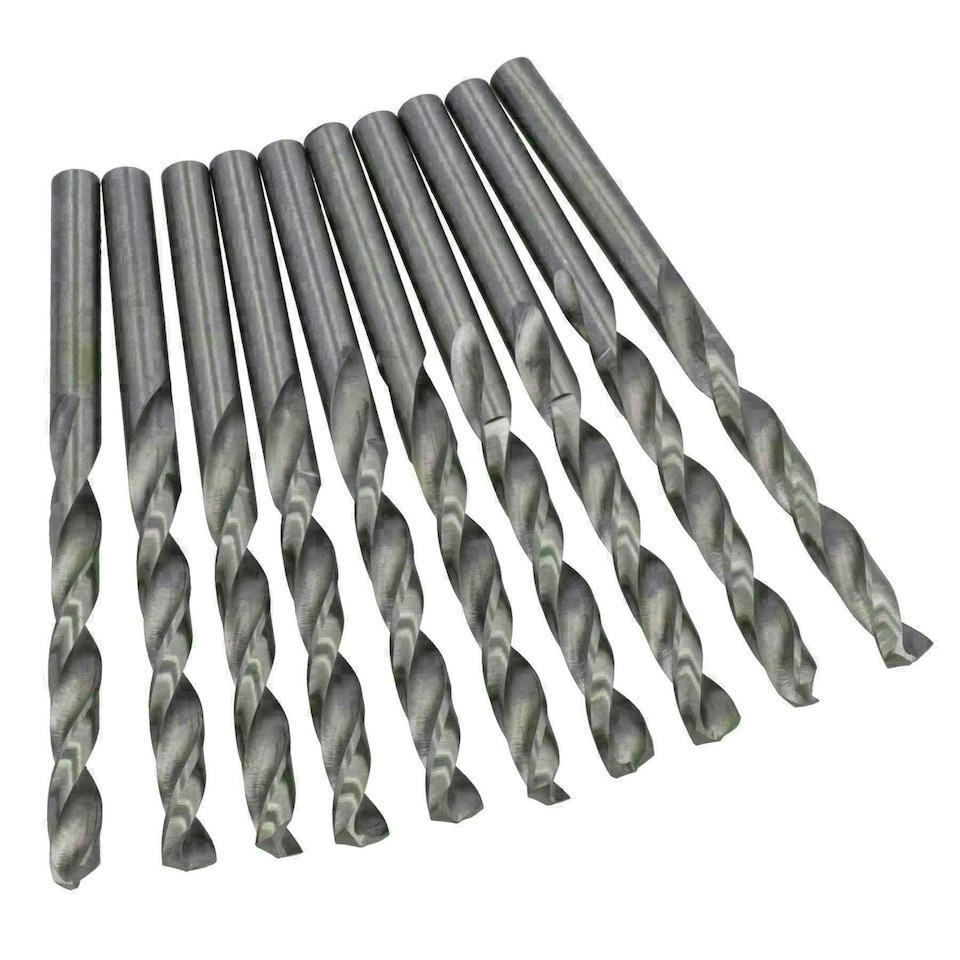 image 1 of 6mm HSS-G Metric MM Drill Bits for Drilling Metal Iron Wood Plastics 10pc