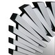image 5 of Interiors by Premier Silver Rectangular Sunburst Wall Mirror, Decorative Radial Pattern Statement Mirror, Contemporary Wall Décor Silver