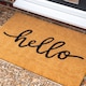 image 7 of Nicola Spring Coir Door Mat - 90 x 60cm - Hello - Indoor Outdoor Floor Mat Dirt Trapper Rug Non Slip Backing Doormat