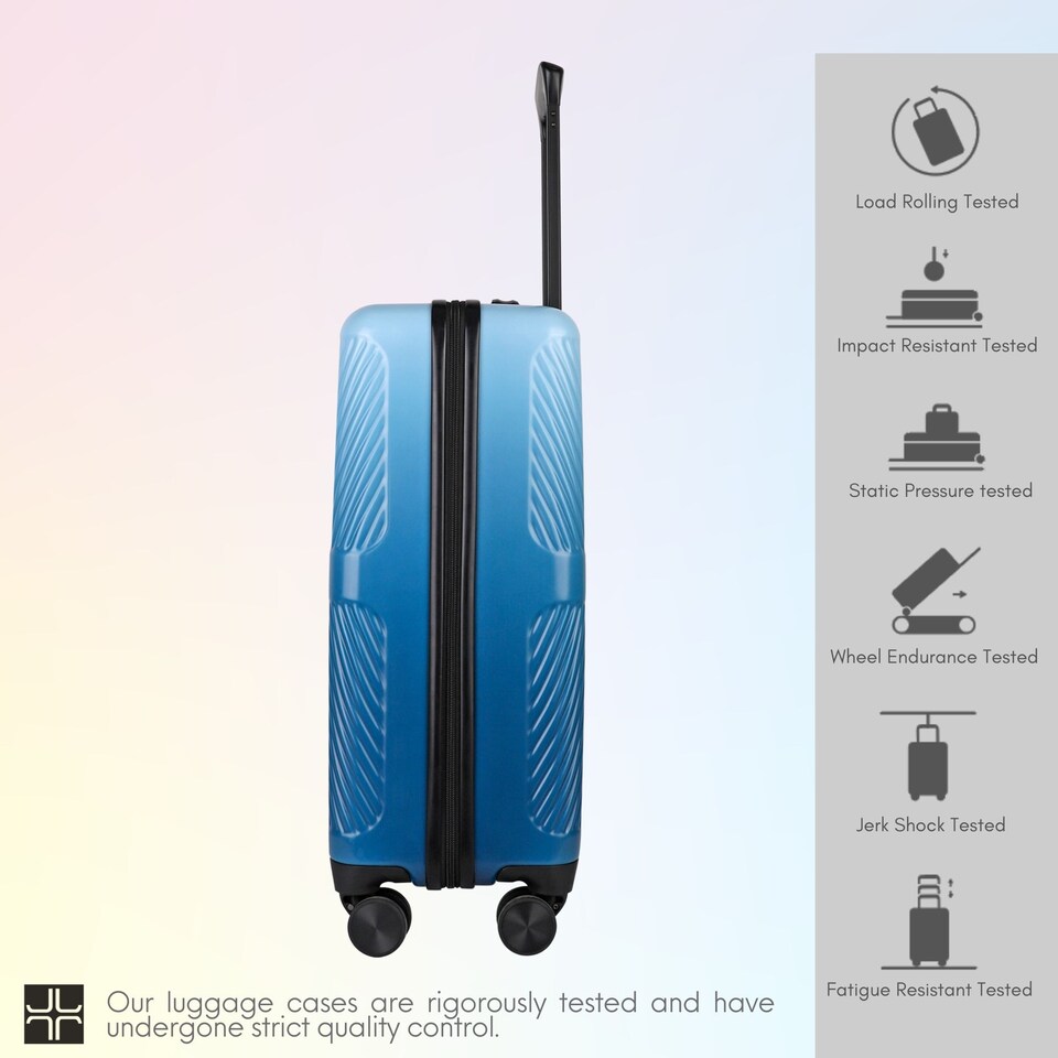 image 1 of 2 Pcs Set,Suitcase Premium Lightweight, Carry-on Hand Luggage, Durable ABS+PC Hardshell, Zipper Closing with TSA Lock, 4 Spinner Wheels
