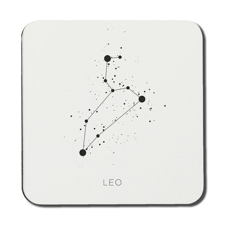 Star constellation zodiac leo (coaster)