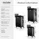 image 6 of Suitcase Set - 3 hard-shell suitcases with telescopic handle, removable wheels | Black | black | 1