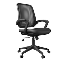 Marvin Office Chair in Black Fabric