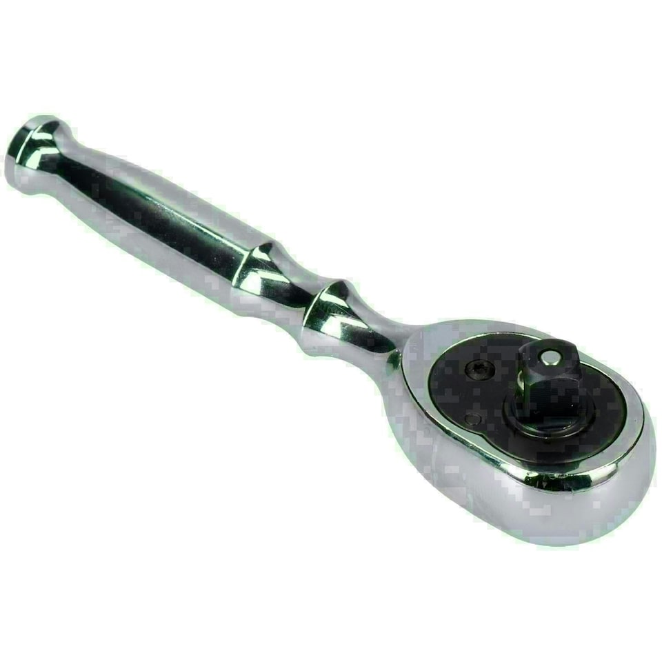 image 1 of 3/8" Drive Stubby Ratchet Socket Driver 72 Teeth Reversible Quick Release