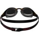 image 2 of Speedo Unisex Adult Fastskin Hyper Elite Swimming Goggles | Black | Black/Oxid Grey/Fire Red | One Size | 1