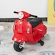 image 10 of HOMCOM Vespa Licensed Kids Ride On Motorcycle 6V Battery Powered Electric Toys | White | White