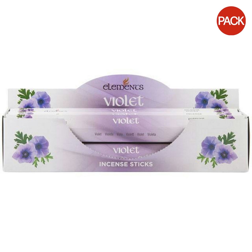 Something Different Elements Violet Incense Sticks (Pack Of 6) - Multicolour - One Size