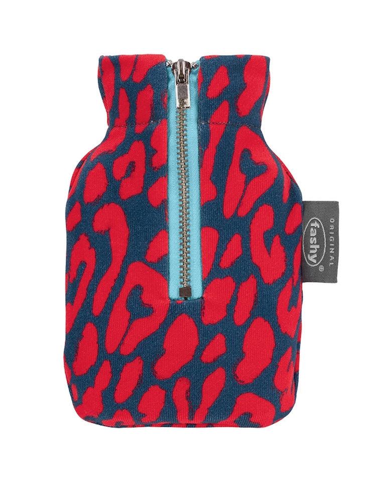 image 1 of Fashy 0.3 Litre Pocket Warmer with Leopard Cover