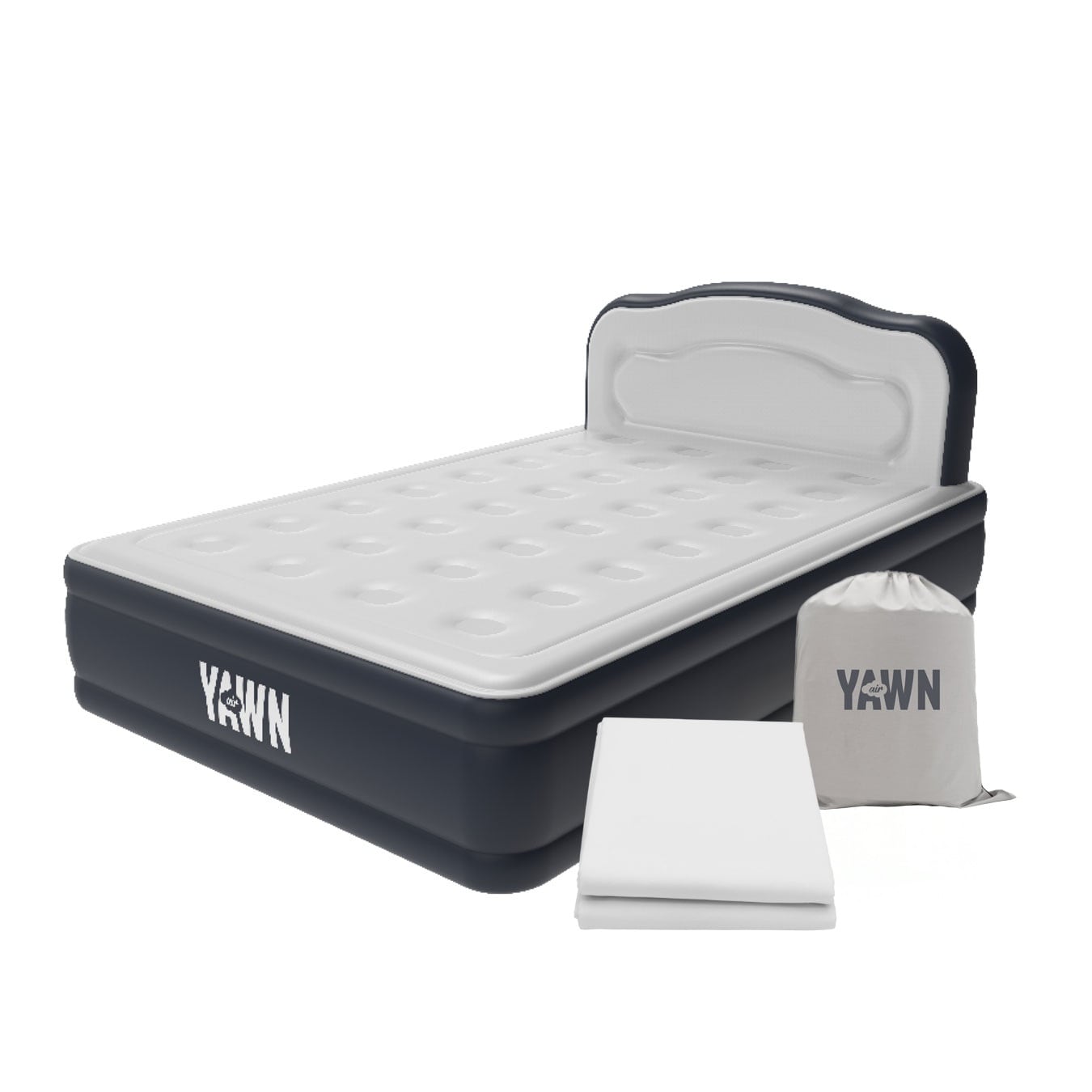 Drew&Cole YAWN Air Bed DELUXE with Custom Fitted Sheet (Double)