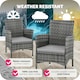 image 7 of Garden Chair Nantes Set of 2 - durable polyrattan, 2 sets of cushion covers Grey | Light Grey