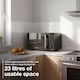 image 6 of Hyundai 900W 23L Black Digital Microwave, Mirror-Effect Glass Door, Stainless Steel Interior HYMW90023DB