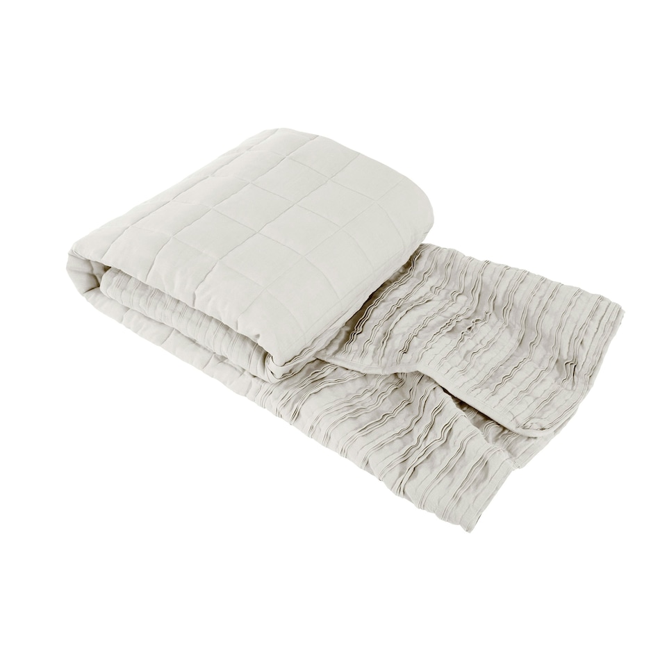image 1 of Martex Linen Throw White White