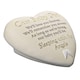 image 3 of Widdop Gifts Our Baby Girl Heart Shaped Graveside Plaque