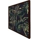 image 1 of Green palm on black (Picutre Frame) Brown | XL
