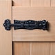 image 5 of Hammer & Tongs Straight Antique Fish Tail Surface Bolt - W140mm - Black | Black | Black