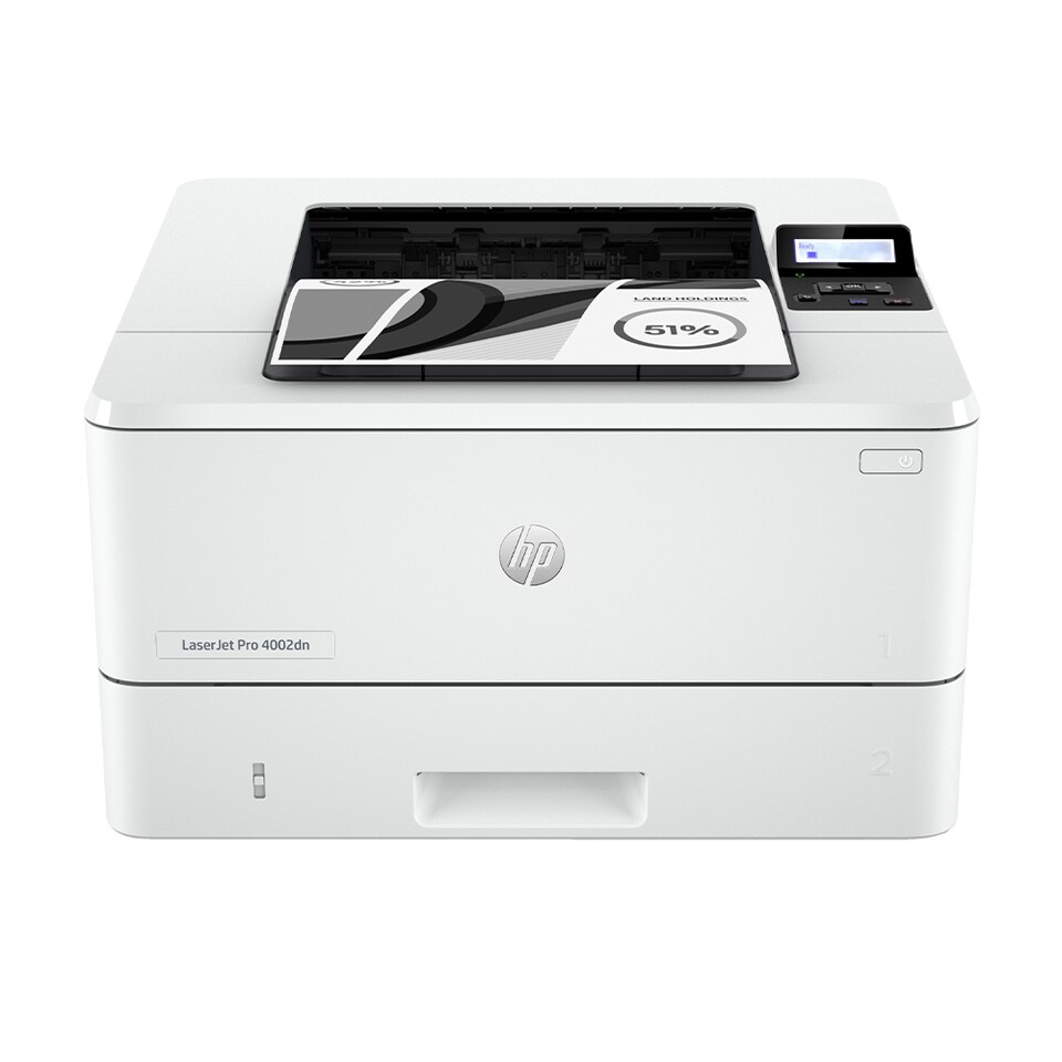 image 1 of HP LaserJet Pro 4002dn 1200 x 1200 DPI A4 Mono Laser Printer - White
