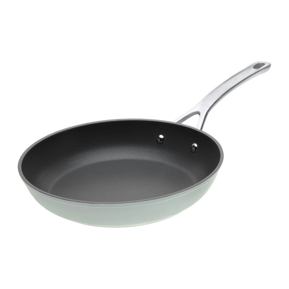 image 1 of Laura Ashley Forged Aluminium Non-stick Frying Pan 20cm - Sage Leaf