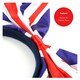 image 3 of Union Jack Sequin Dress & Bow Headband Blue | XL