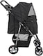 image 6 of Pet Stroller Dog Cat Puppy Pram Pushchair Travel Cart Jogging Buggy Carrier (Black)