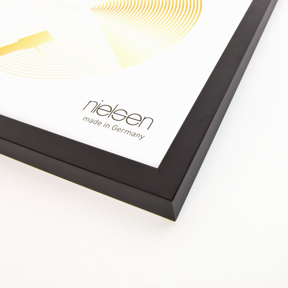 image 1 of Nielsen Vinyl Record Frame - Black Wood Frame - Shatterproof Glazing - Black - 31.4x31.6cm