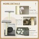 image 5 of PawHut Cat Tree Tower Kitten House Scratching Post with Mouse Toy Grey