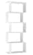 image 1 of Geometry S-Shaped 5 Tier Shelving Unit | White | 1