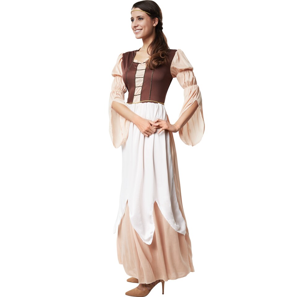 image 1 of Beautiful Millers Daughter Costume | Brown | brown/white | 1