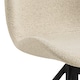 image 9 of Batilda Swivel Dining Chairs in Cream Fabic Set of 2