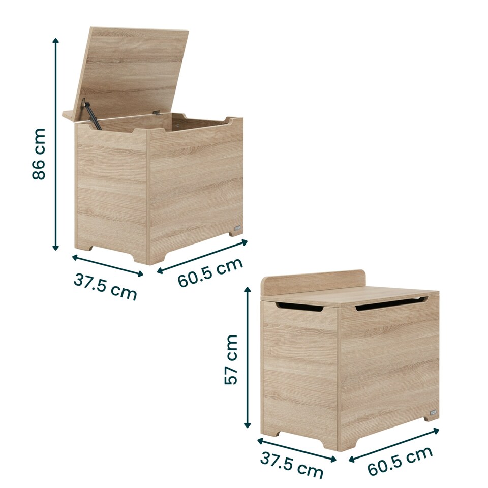 image 1 of Tutti Bambini Toy Box - Oak