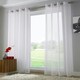 image 3 of Voile Panel - Ring Top - White - 145cm x 182cm