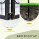 image 3 of Outsunny Decorative Garden Fencing 4PCs Metal Border Edging