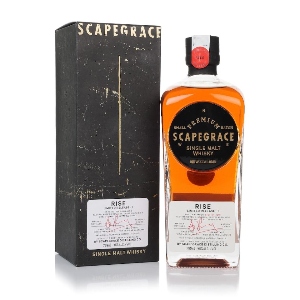 image 1 of Scapegrace - Release I - Rise - New Zealand Single Malt 5 year old Whisky | Multi | Scapegrace - Release I: Rise - New Zealand Single Malt - 5 year old Whisky 70cl 46% ABV | 1