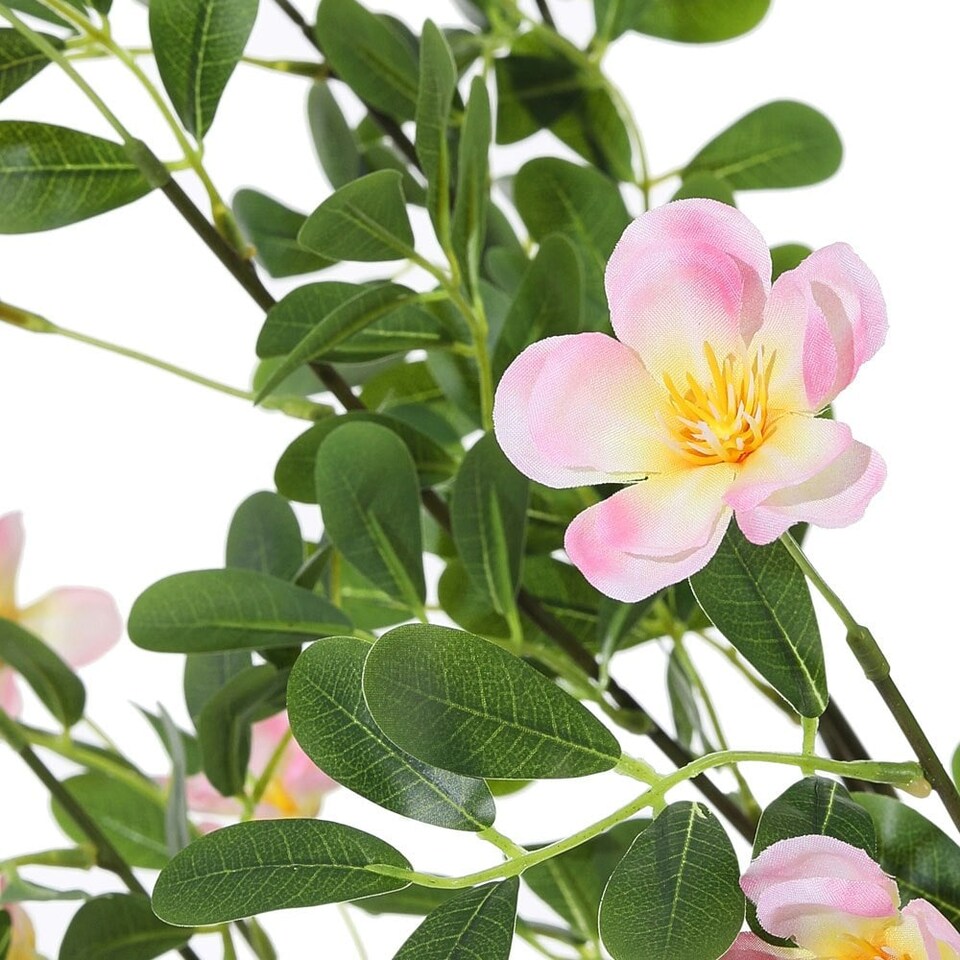 image 1 of Living and Home Artificial Frangipani Blossom Tree in Pot - 160cm