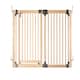 image 1 of Safetots Wooden Multi Panel Room Divider, up to 156cm, Natural Wood, 76cm Tall, Multi Panel Flexible Room Barrier, Room Divider with Door for Baby Cream | Natural