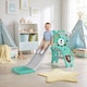image 2 of AIYAPLAY 3 in 1 Kids Slide for Indoor with Basketball Hoop - Blue